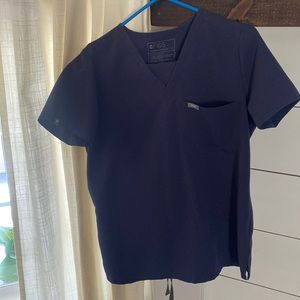 Quiet navy figs scrub set